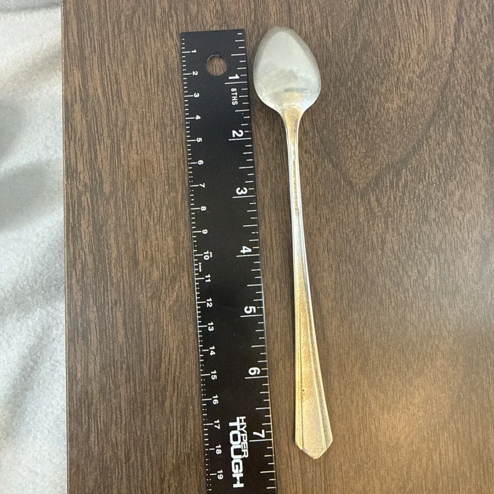 Art Deco Imperial Five Silverplate Flatware PINEHURST Iced Tea Spoons
